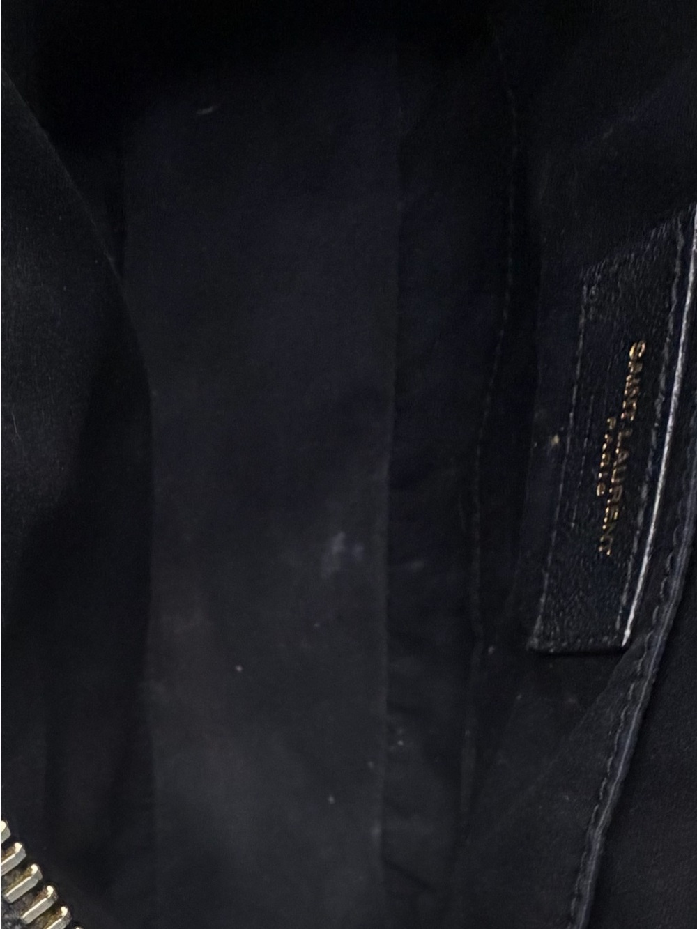 Saint Laurent charcoal Gray Quilted Leather Camera Crossbody with Tassel - Picture 12 of 14
